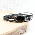 Bracelet Boho Filé "Force" en Onyx - style 2