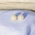 Boucles d'oreilles "Féminité" en Pierre de Lune ( Argent 925 )