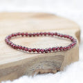 Bracelet "Assurance" en Grenat à facettes