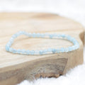 Bracelet "Bonheur" en Aigue-Marine à facettes