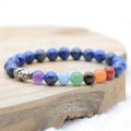 Bracelet "Contrôle des 7 Chakras" en Lapis Lazuli