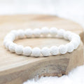 Bracelet "Reconstruction" en Pierre de Lave Blanche
