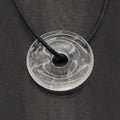 Pendentif Donut "Amplificateur" en Cristal de Roche