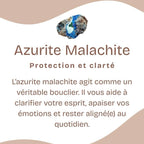 Bracelet "Libération" en Azurite-Malachite
