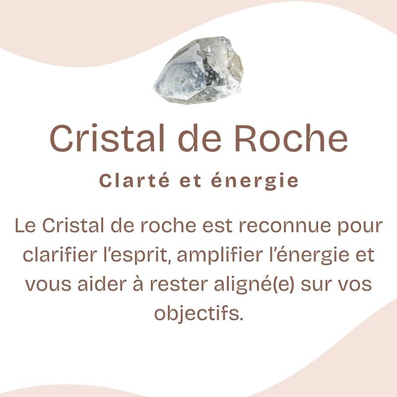 Bracelet "Amplificateur" en Quartz (Cristal de Roche)