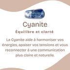 Pierre roulée "Accord" en Cyanite Bleue [RARE] (Lot de 2 pièces)