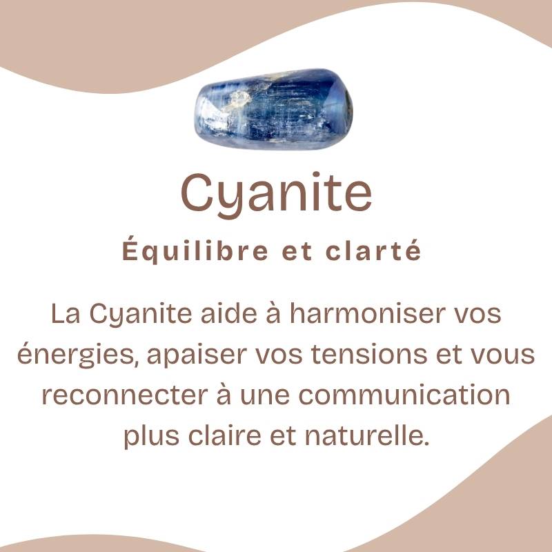 Bracelet "Accord" en Cyanite Bleue