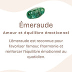 Bracelet "Vérité" en Émeraude [RARE] à facettes