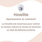 Bracelet "Patience" en Howlite Chip