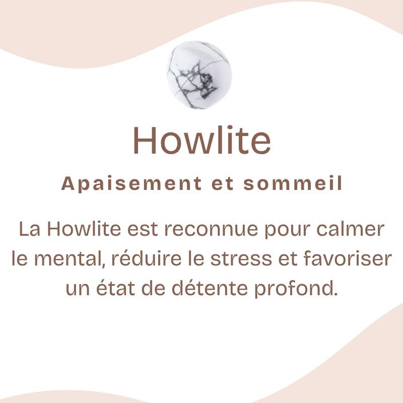 Bracelet "Patience" en Howlite Chip