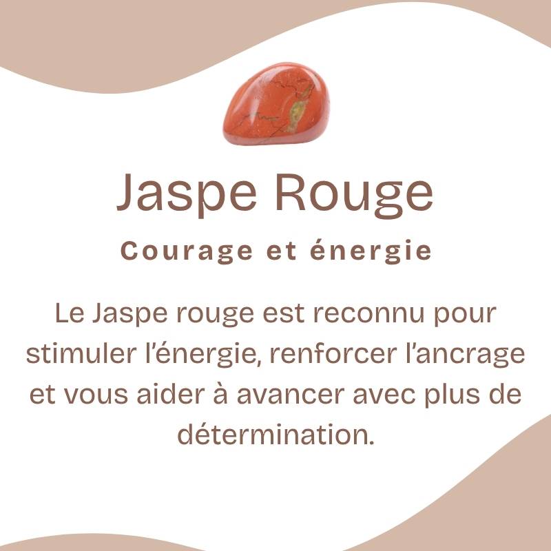 Pendentif "Protecteur" en Jaspe Rouge Pointe