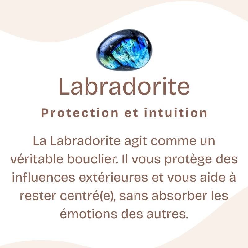 [RARE] Bague "Protection" en Labradorite Feuille AA & Argent 925