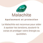 Pendentif "Paix" Pointe en Malachite