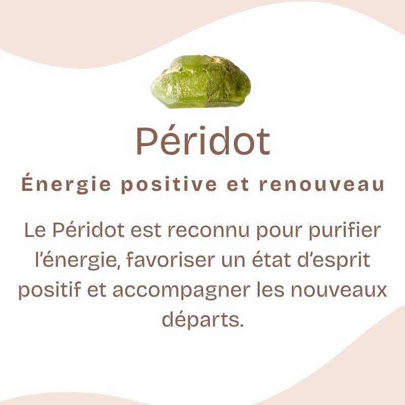 Bracelet "Atténuation" en Péridot