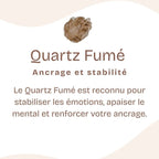 Bracelet "Lucidité" en Quartz Fumé