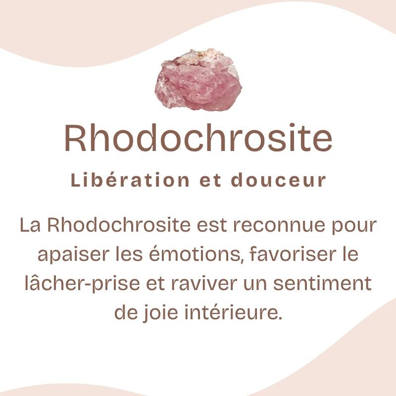 Bracelet "Compassion" en Rhodochrosite