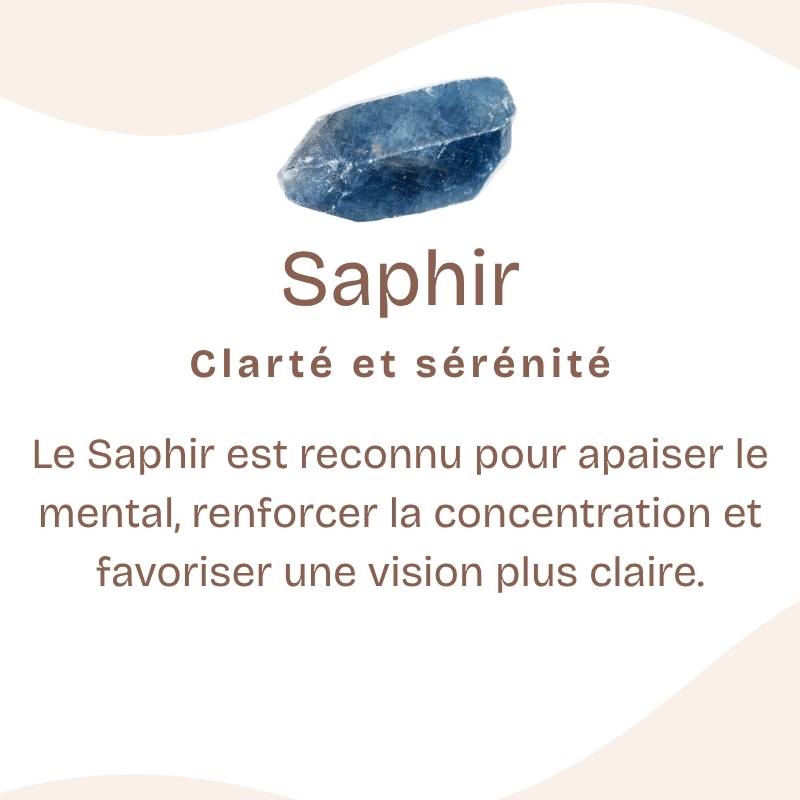 Bracelet "Joie de vivre" en Saphir [TRES RARE] à facettes
