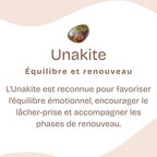 Bracelet "Apprentissage" en Unakite