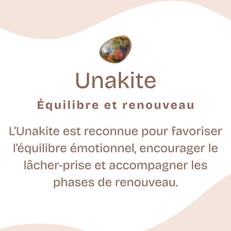 Bracelet "Apprentissage" en Unakite Chip