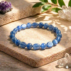 Bracelet "Accord" en Cyanite Bleue Roulé