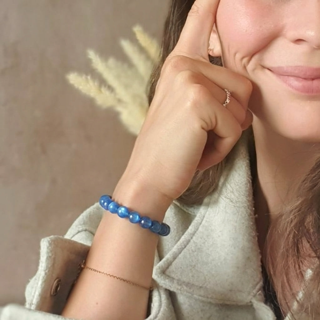 Bracelet "Accord" en Cyanite Bleue