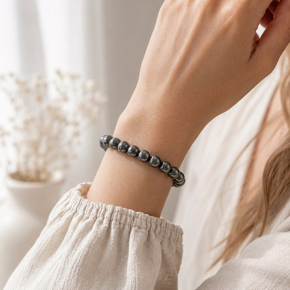 Bracelet "Évolution" en Jais