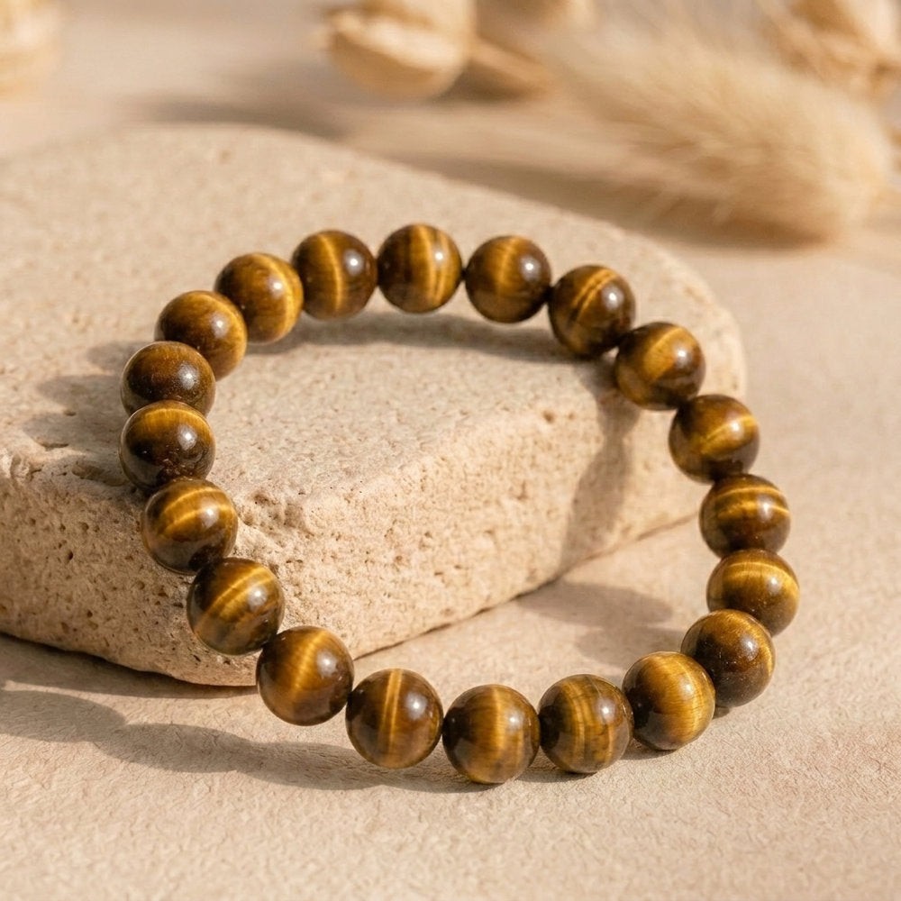 Bracelet "Confiance" en Oeil-de-Tigre