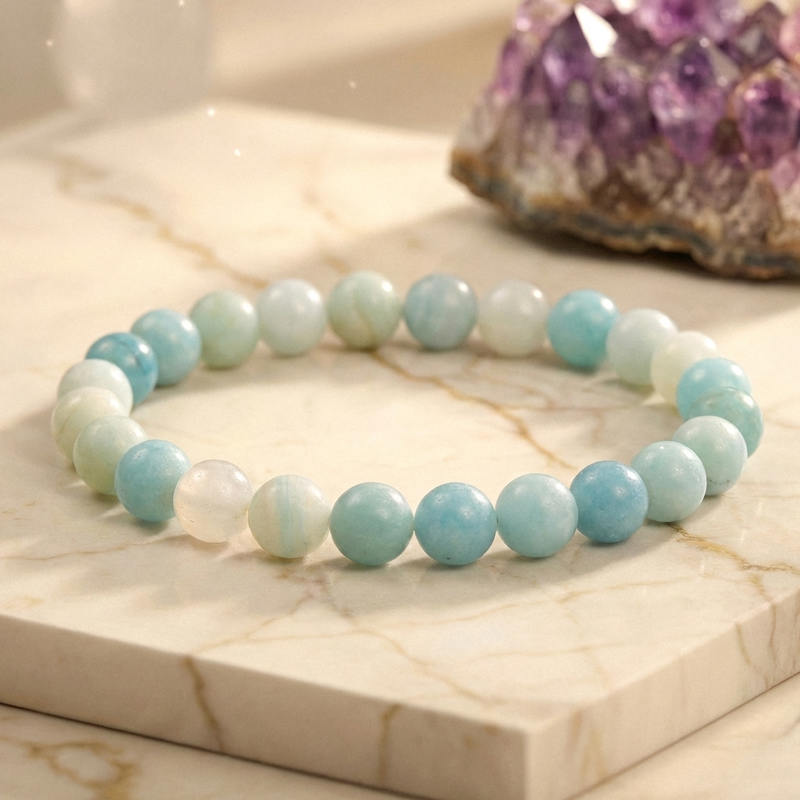 Bracelet "Apaisement" en Amazonite du Brésil