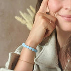 Bracelet "Accord" en Cyanite Bleue Naturelle Clair