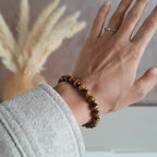 Bracelet "Confiance" en Oeil-de-Tigre