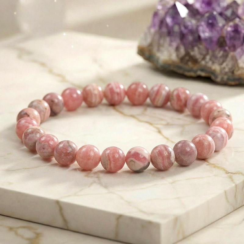 Bracelet "Compassion" en Rhodochrosite