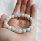 Bracelet "Attirance" en Morganite & Aigue-Marine