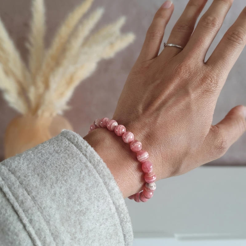 Bracelet "Compassion" en Rhodochrosite