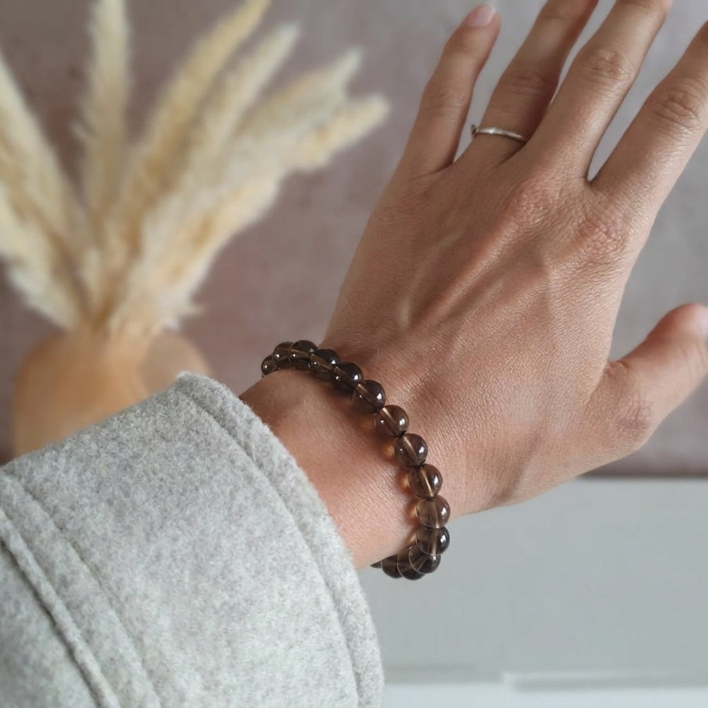 Bracelet "Lucidité" en Quartz Fumé