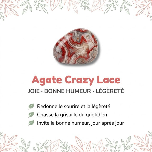 Vertus de la pierre : Agate Crazy Lace