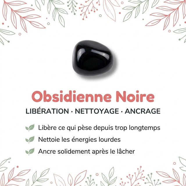 Vertus de la pierre : Obsidienne