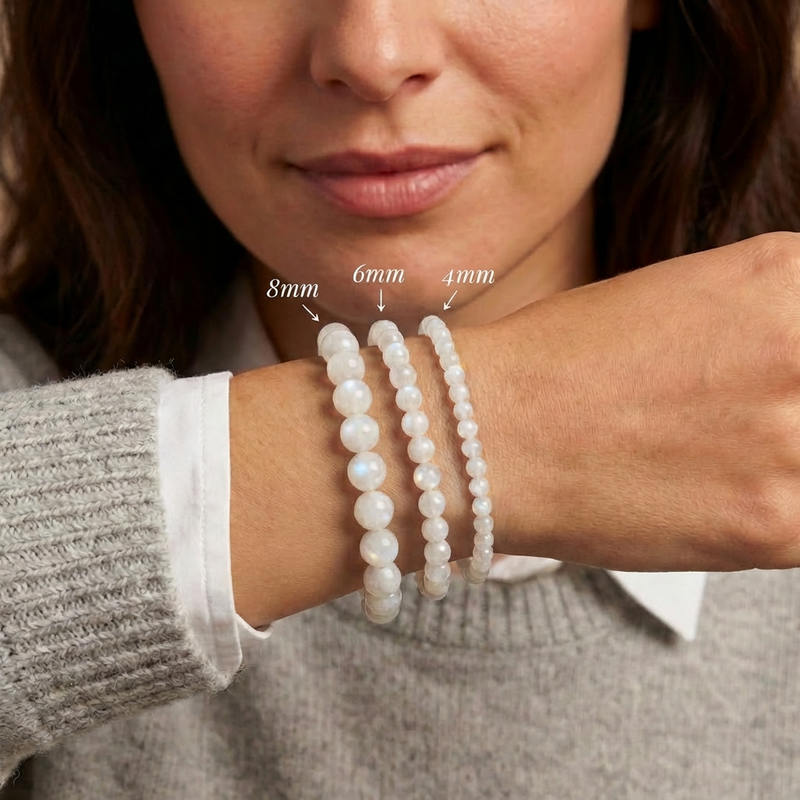 Bracelet "Féminité" en Pierre de Lune