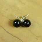 Boucles d'oreilles "Force" en Onyx ( Argent 925 ) - lespierresdubienetre
