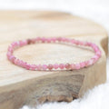 Bracelet "Absorption" en Tourmaline Rose à facettes