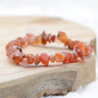 Bracelet "Ancrage Doux" en Cornaline Chip - lespierresdubienetre