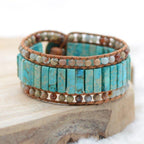 Bracelet Boho "Ciel et Mer" - lespierresdubienetre