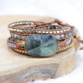 Bracelet Boho "Pierre de Protection & Soulagement"