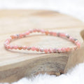 Bracelet "Compassion" en Rhodochrosite à facettes