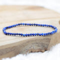 Bracelet "Contrôle" en Lapis Lazuli à facettes