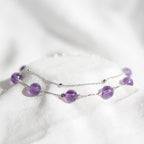 Bracelet en argent 925 "Sagesse" en Améthyste - Pièce Bijouterie - lespierresdubienetre
