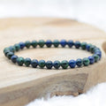 Bracelet "Libération" en Azurite-Malachite