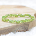 Bracelet roulé "Atténuation" en Péridot