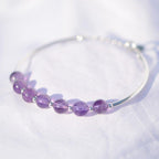 Bracelet "Sagesse" en Améthyste & Argent 925- Pièce Bijouterie - lespierresdubienetre