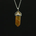 Pendentif "Ancrage Doux" Pointe en Cornaline - lespierresdubienetre