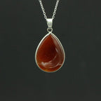 Pendentif "Ancrage Doux"Goutte en Cornaline - lespierresdubienetre